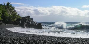 Black Sand Beach, Big Island, Hawaii